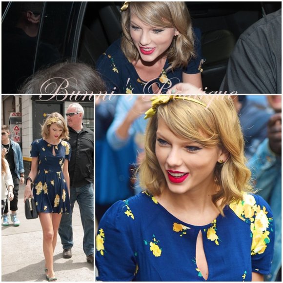 Taylor Swift's Kimchi Blue Ruby Keyhole Fit & Flare Dress - Picture 7 of 7
